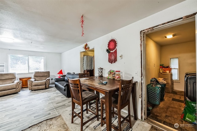 dining space featuring hardwood / wood-style flooring