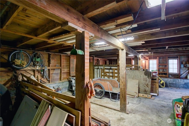 miscellaneous room with concrete flooring