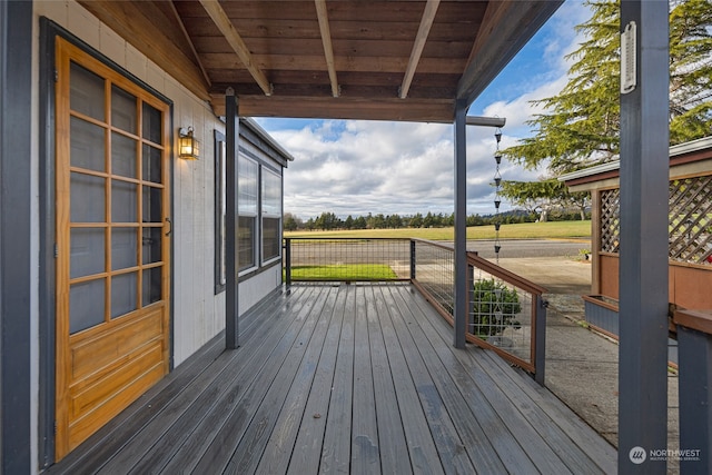 view of wooden terrace