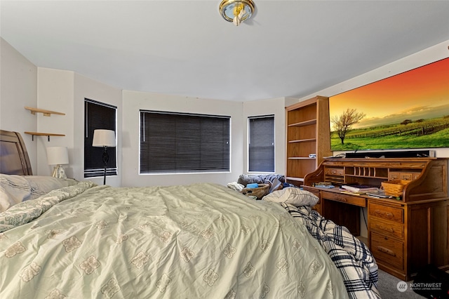 bedroom with carpet floors