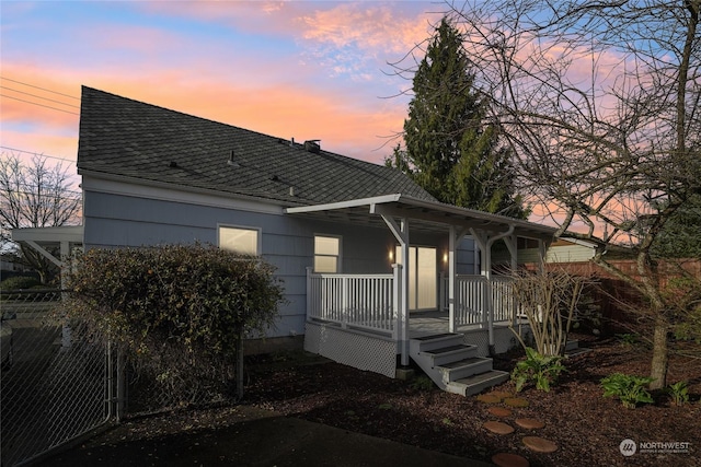 view of bungalow-style house