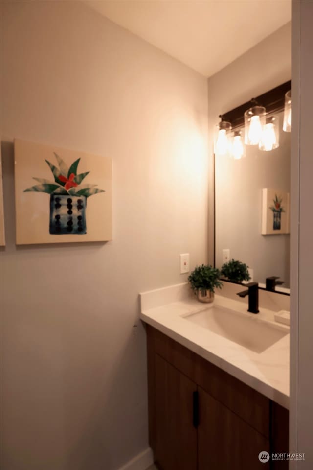 bathroom with vanity