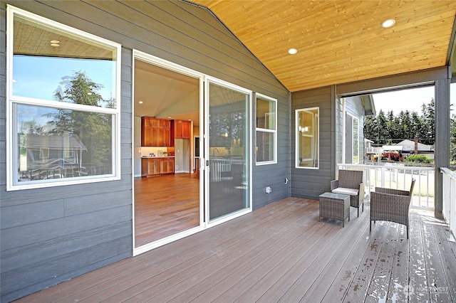 view of wooden terrace