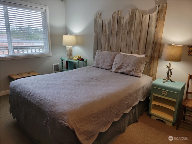 bedroom featuring carpet flooring