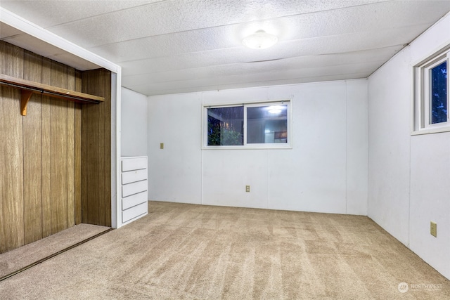 unfurnished bedroom featuring carpet and a closet