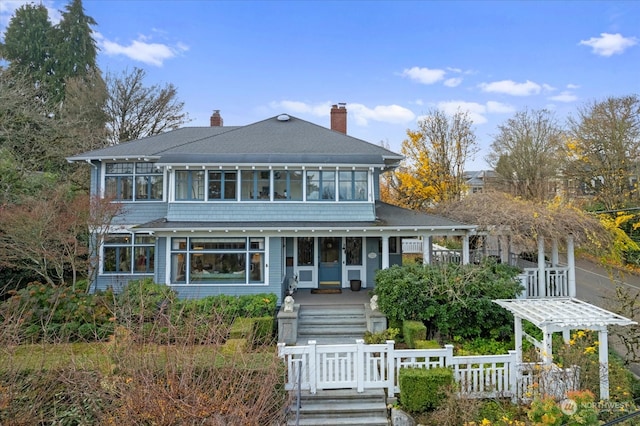 view of front of home