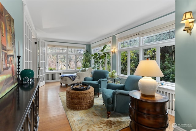 sunroom / solarium with french doors and a wealth of natural light