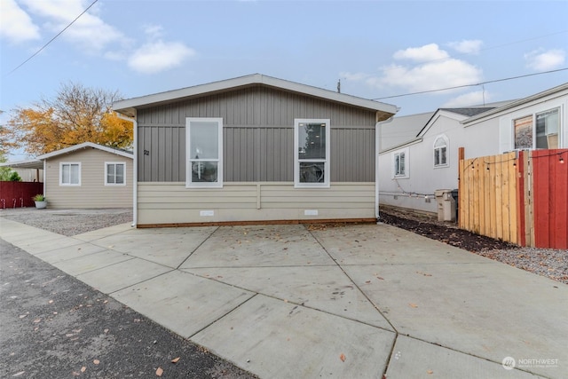 view of rear view of property