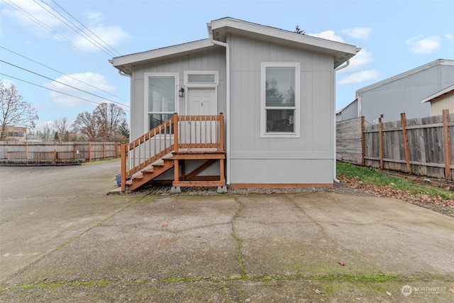 view of rear view of property