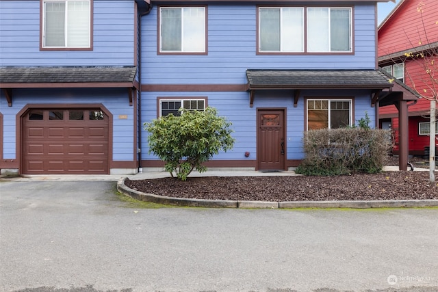 view of front of home featuring a garage