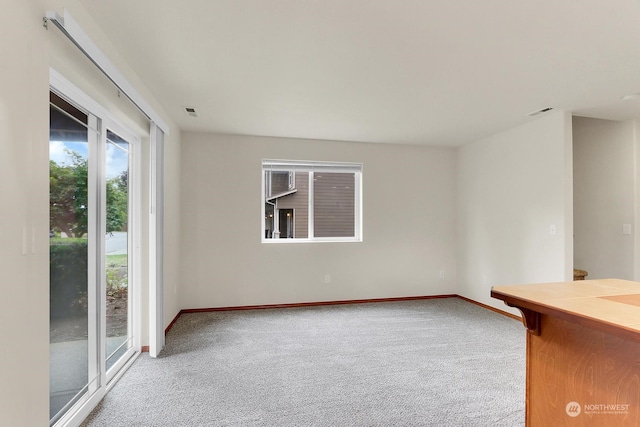 view of carpeted empty room