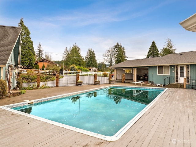 view of pool with a patio area