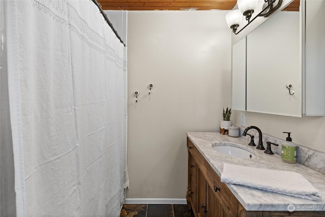 bathroom featuring vanity