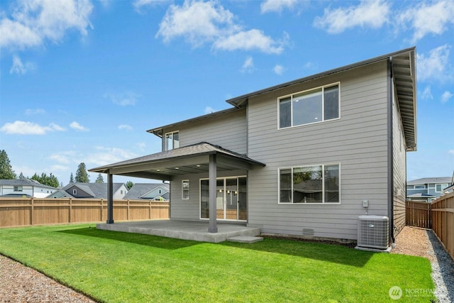6202 229th Ave E, Buckley, WA 98321 - rear view of property featuring a patio area, a fenced backyard, and crawl space