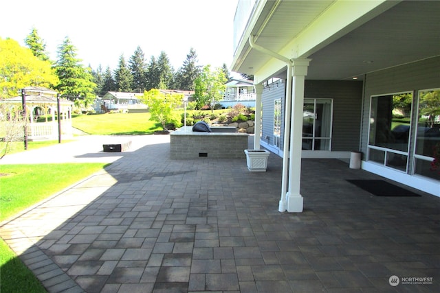 view of patio / terrace featuring area for grilling