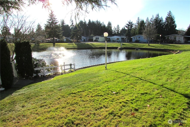 view of water feature