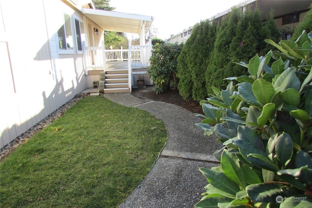 1427 100th St SW Unit 97, Everett, WA 98204 - view of grassy yard featuring a wooden deck