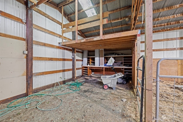 view of horse barn