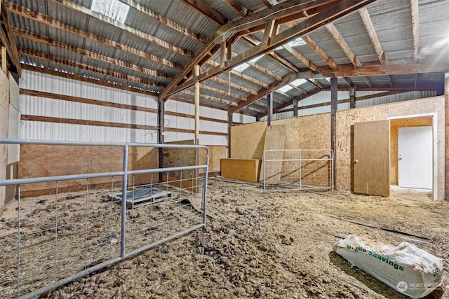 view of horse barn