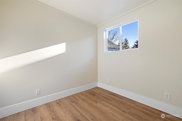 603 Military St, Walla Walla, WA 99362 - spare room with hardwood / wood-style floors and ornamental molding