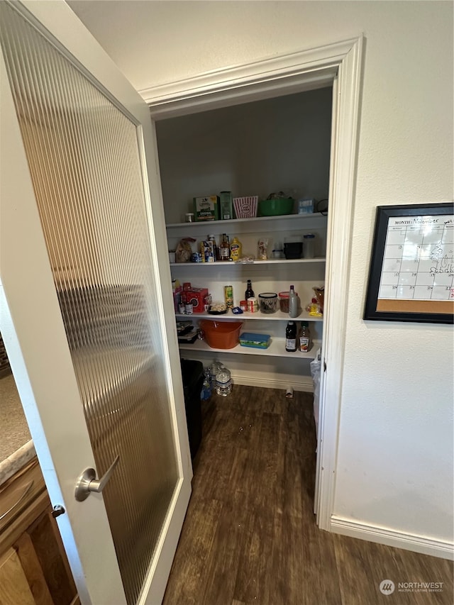 view of pantry