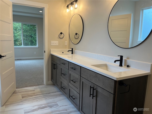 bathroom featuring vanity