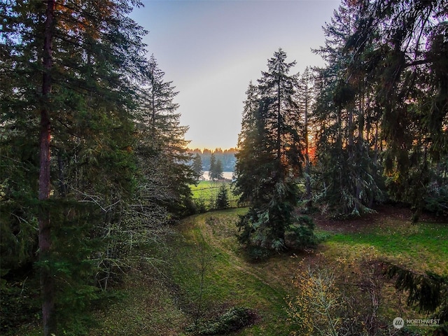 view of nature at dusk