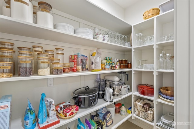 view of pantry