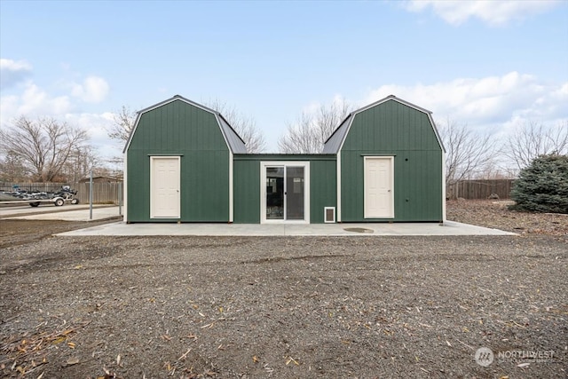 view of outbuilding