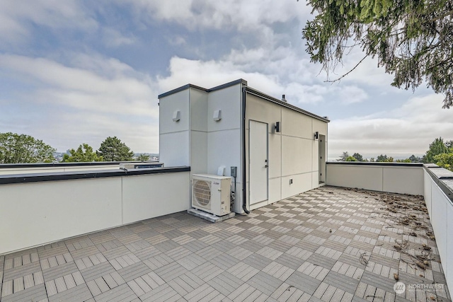 view of patio / terrace featuring ac unit