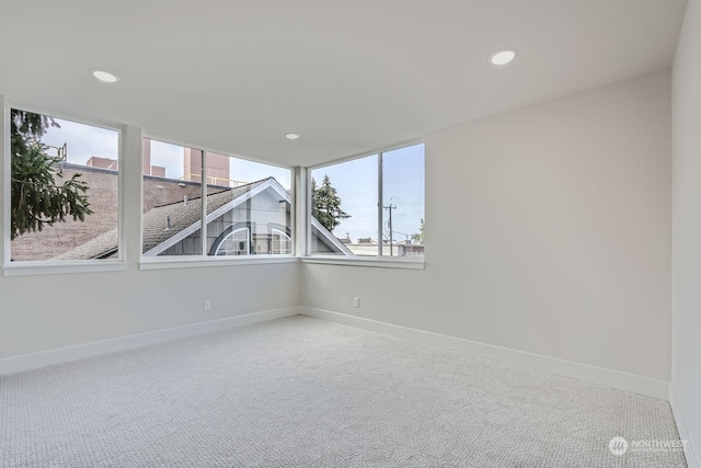 view of carpeted empty room