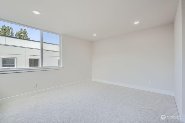 view of carpeted empty room