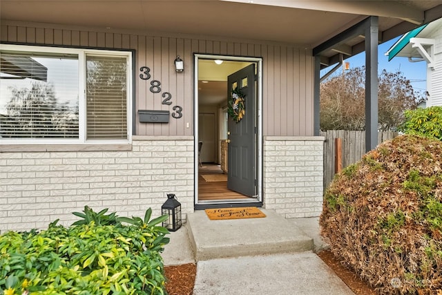 view of entrance to property