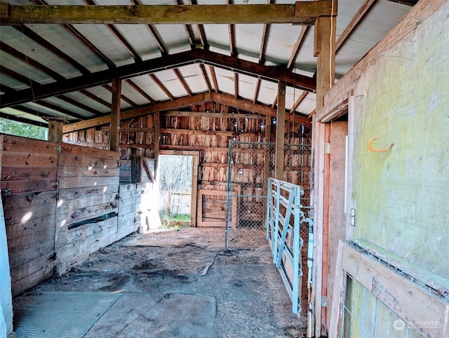 view of horse barn