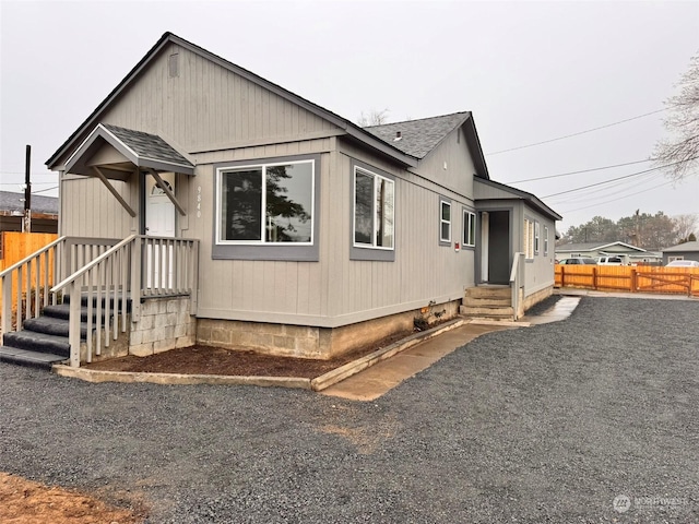 view of front of property