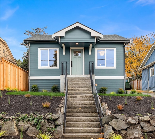 view of front of home