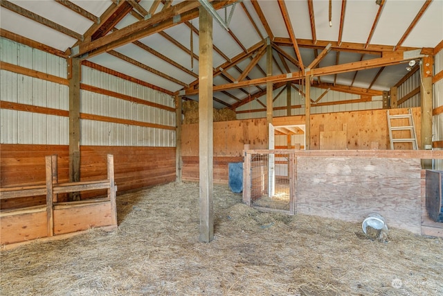 view of horse barn