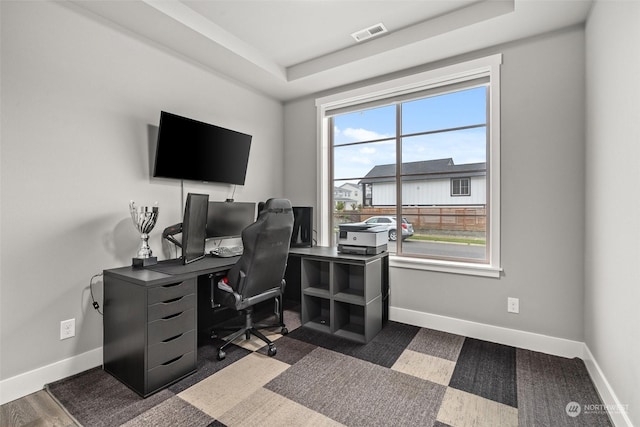 office area with a wealth of natural light