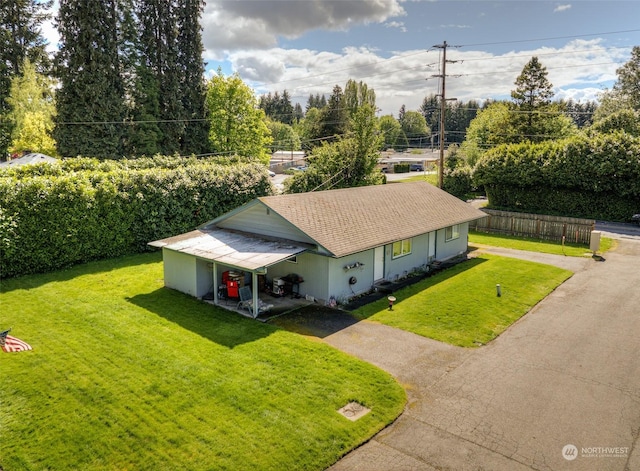 birds eye view of property