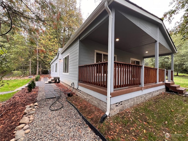 16818 57th St NW, Vaughn, WA 98394 - view of home's exterior featuring covered porch
