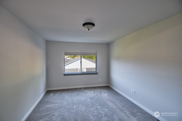 spare room featuring carpet floors