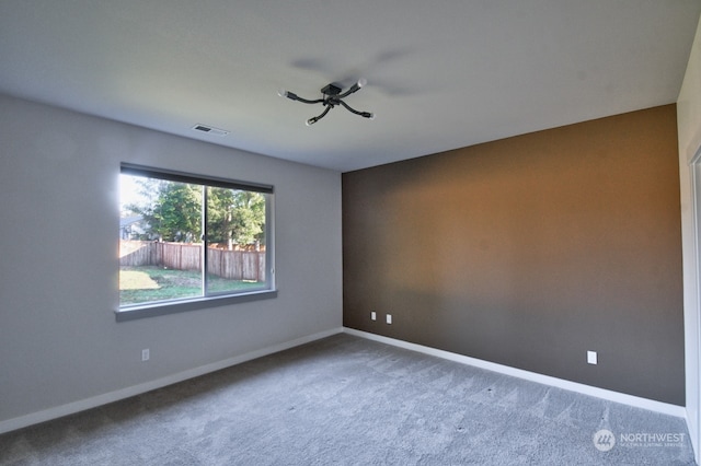 view of carpeted empty room