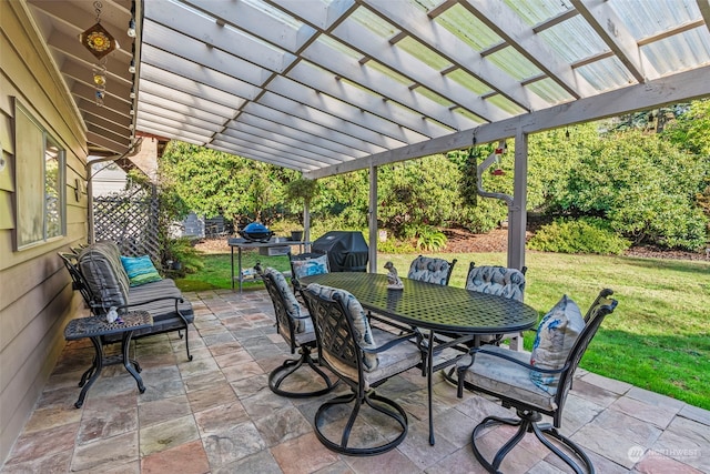 309 E State Route 4, Cathlamet, WA 98612 - view of patio featuring a pergola and outdoor dining area