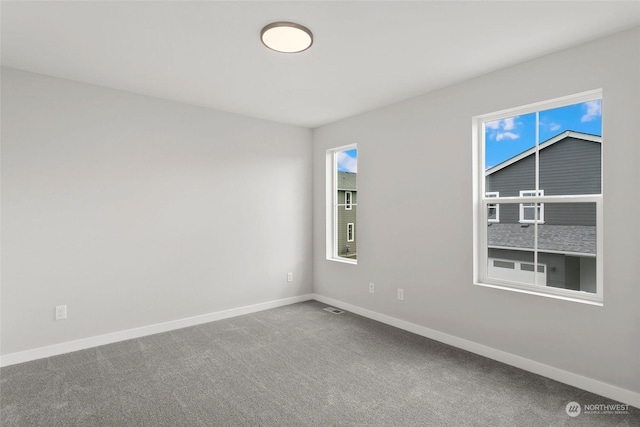 view of carpeted empty room