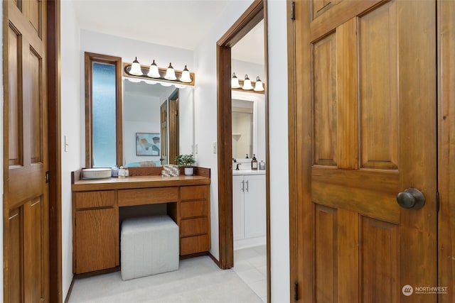 bathroom featuring vanity