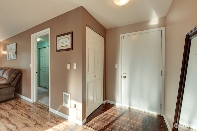 foyer featuring hardwood / wood-style flooring