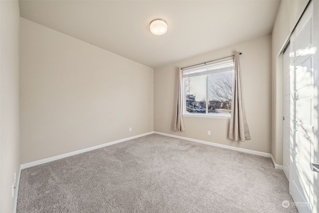 view of carpeted empty room