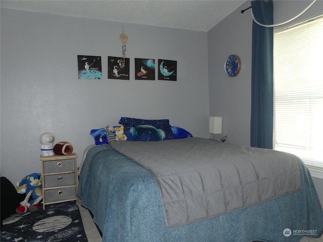 bedroom featuring multiple windows