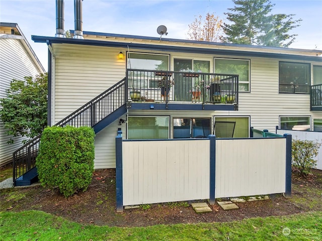 view of rear view of property