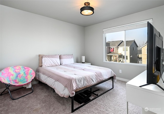 bedroom featuring carpet flooring